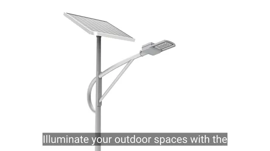 Lampione stradale solare a LED da esterno impermeabile IP65 IP66 IP67 integrato in alluminio con sensore di movimento, batteria al litio e pannello solare