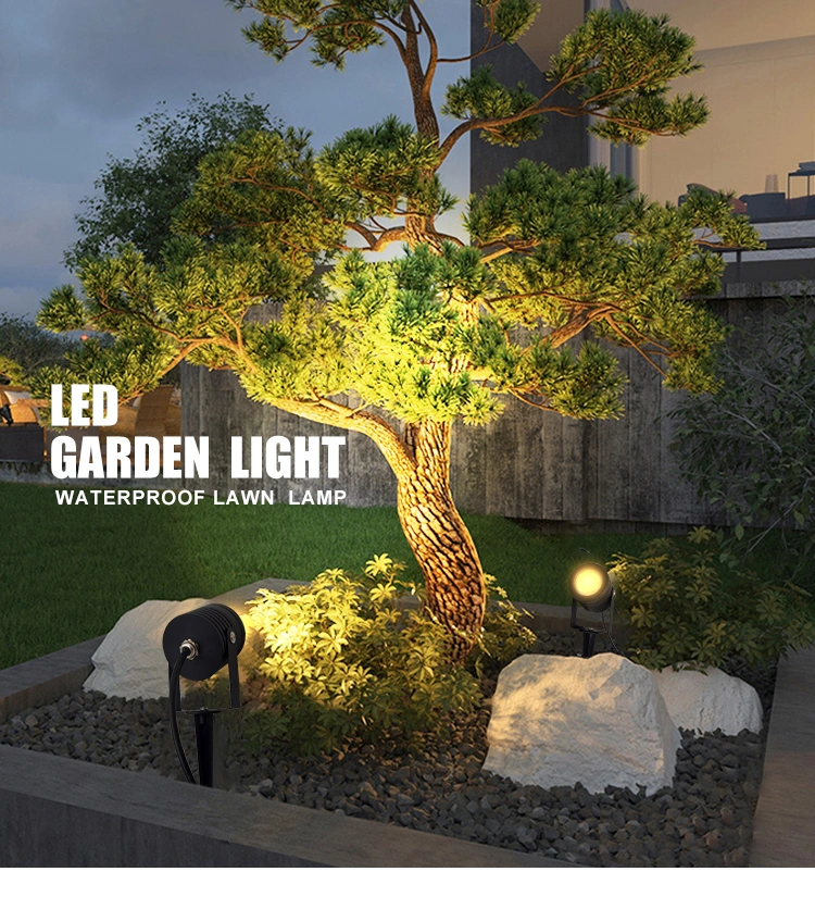 Factory Prices IP65 Outdoor Lighting Garden Lights LED Spotlight Tree Landscape Pathway Yard Driveway Spike Light